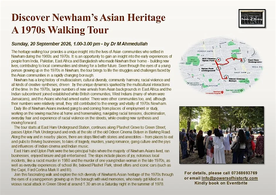 DISCOVER NEWHAM’S ASIAN HERITAGE - A 1970S WALKING TOUR at East Ham • London