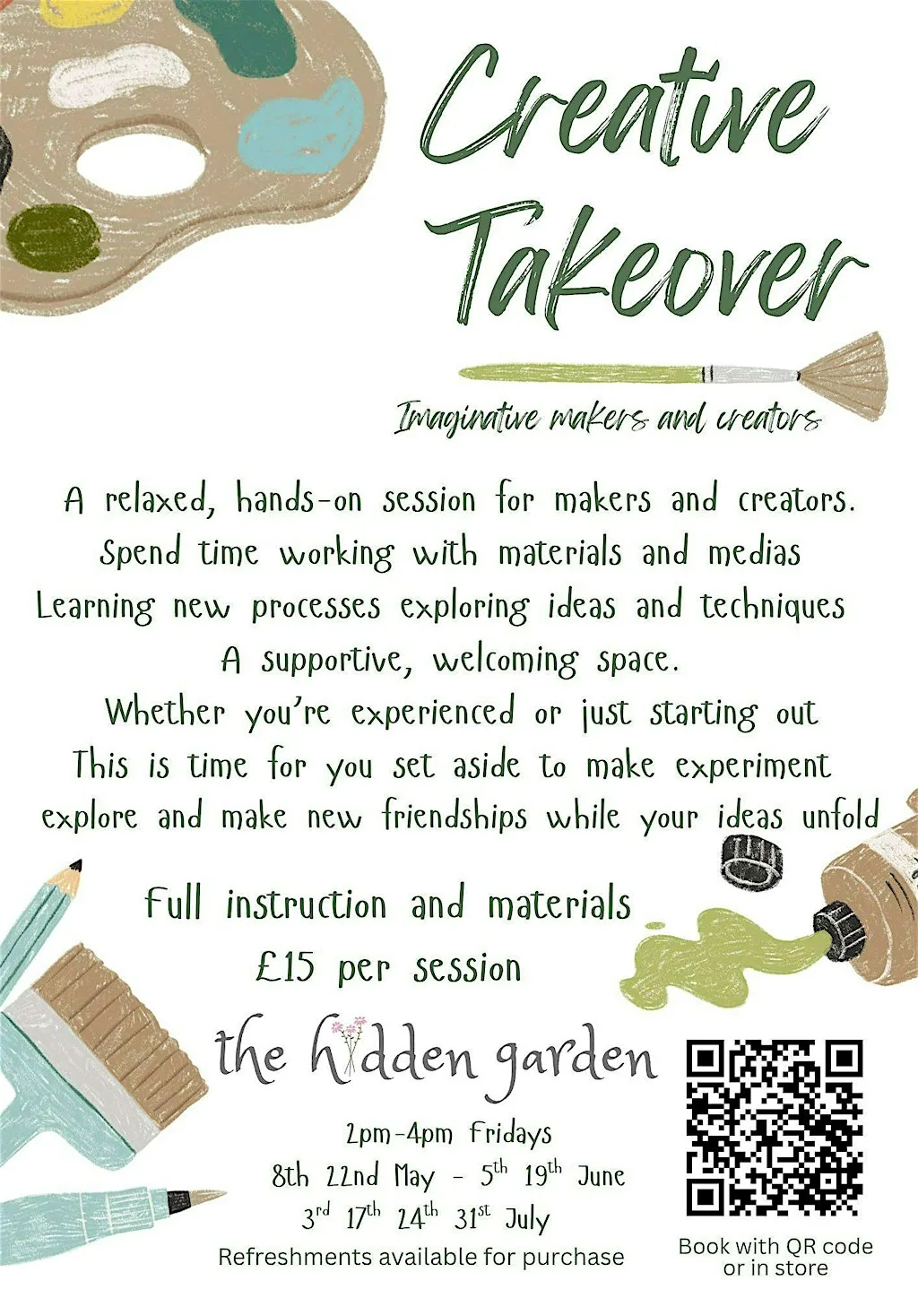 Creative Takeover at The Hidden Garden Ipswich