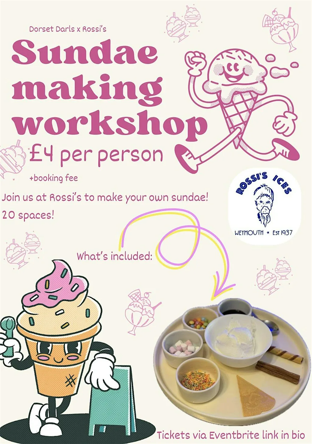 Rossi’s Sundae Making Workshop at Rossi's Ices