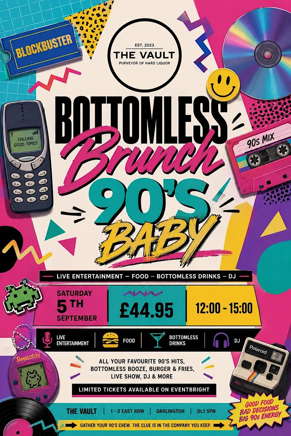 90'S Baby Bottomless Brunch