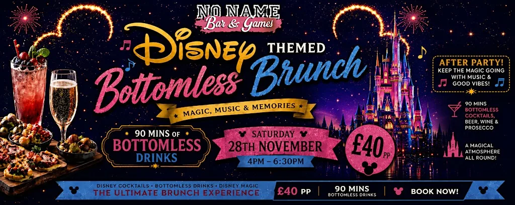 ✨ DISNEY SING-ALONG BOTTOMLESS BRUNCH ✨ at No Name: Bar & Games