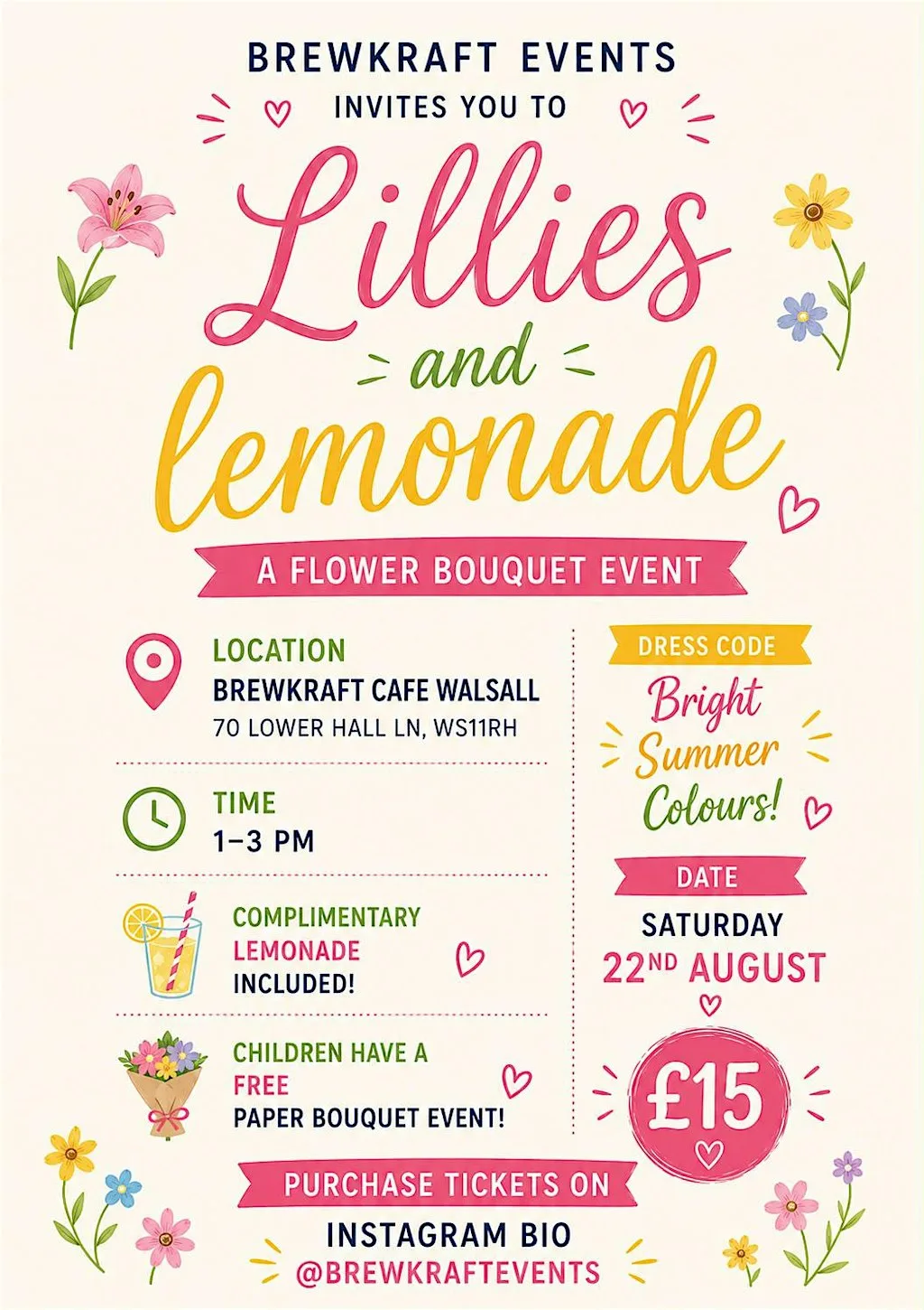 Lillies & lemonade Event @ BrewKraft