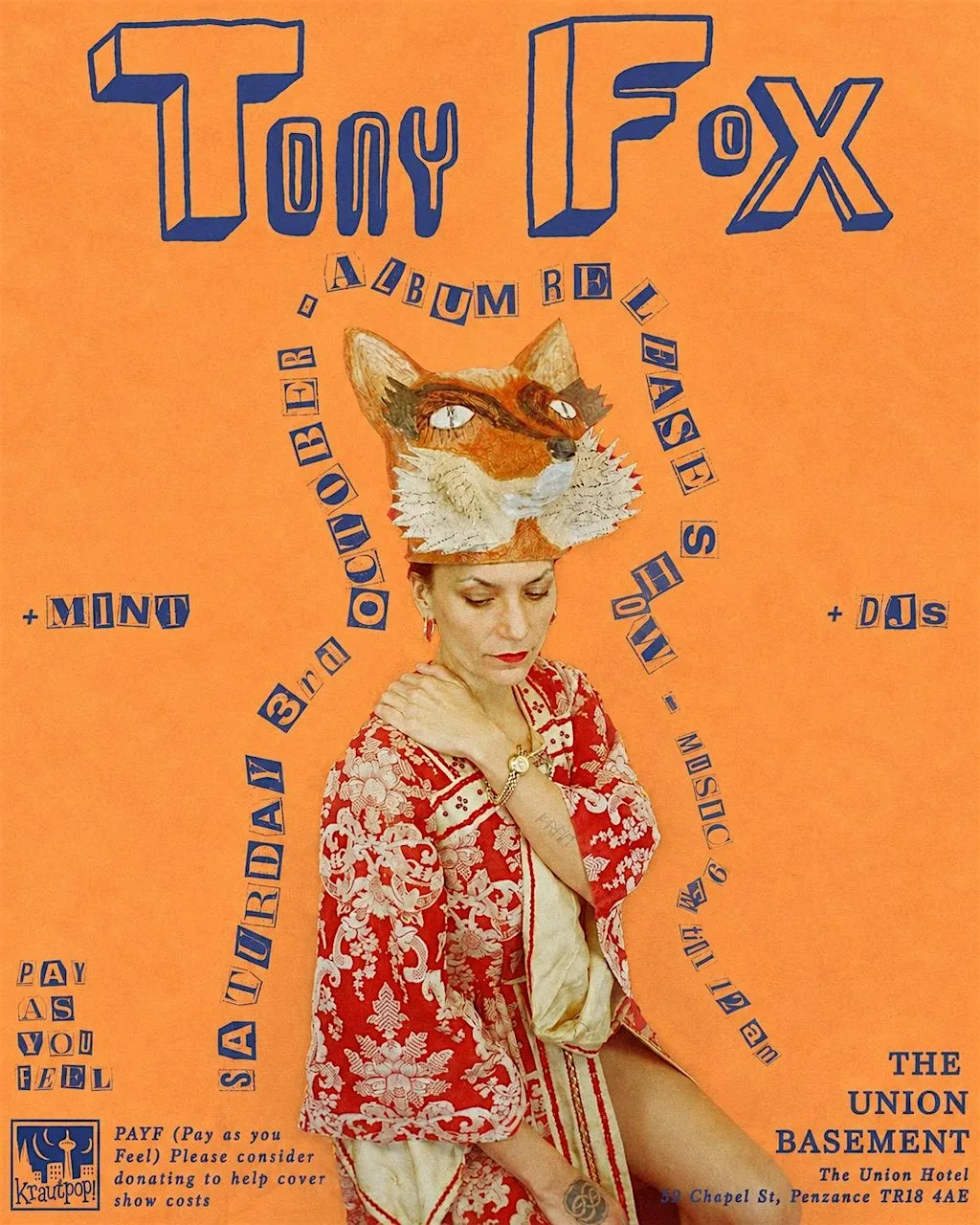 Tony Fox Album Launch PZ with Mint and DJ at Union Hotel