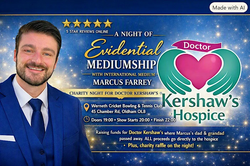 Dr Kershaw's Charity Psychic Night With Marcus Farrey at Werneth Cricket Bowling & Tennis Club