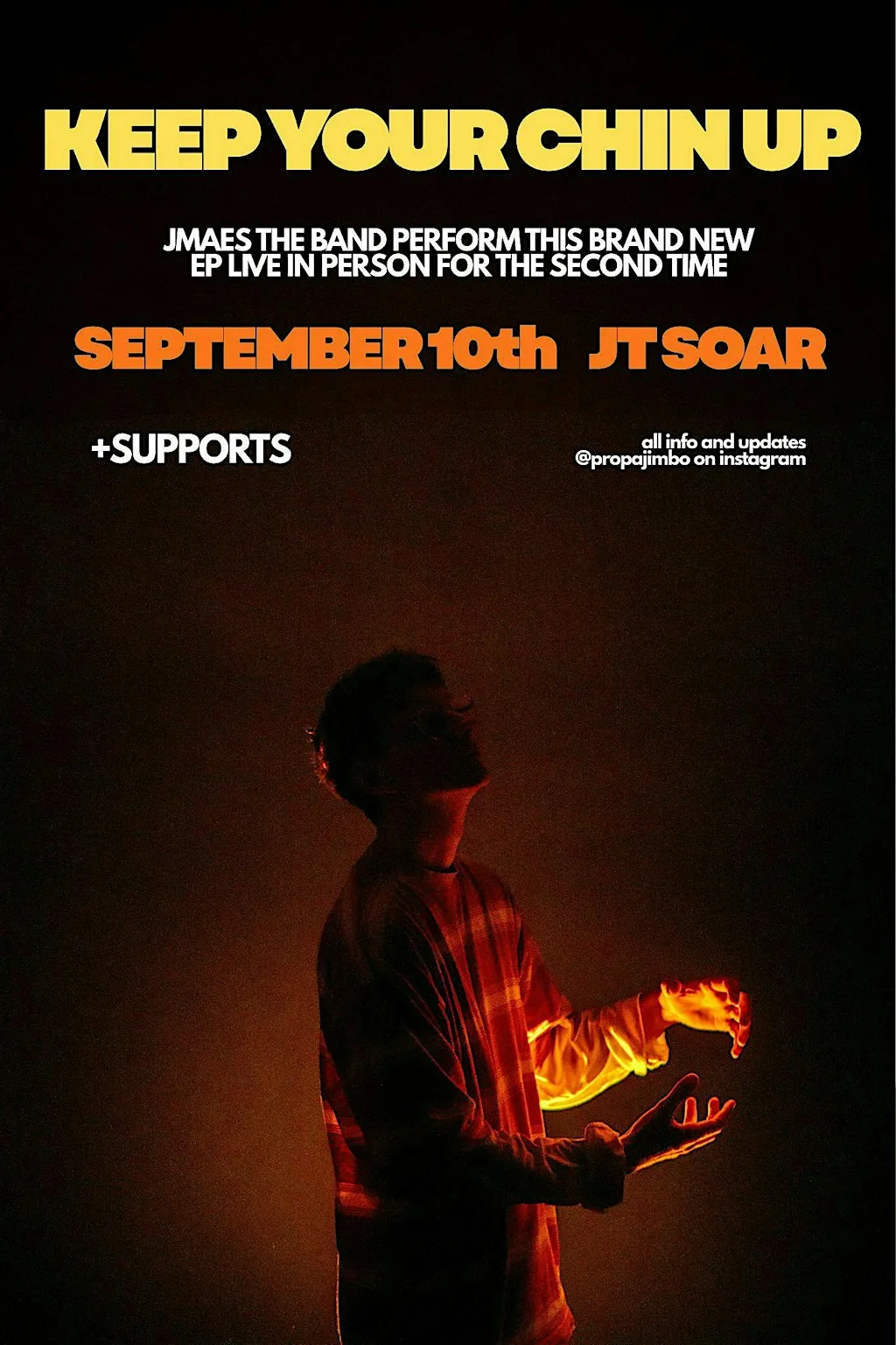KEEP YOUR CHIN UP: SECOND DATE TO HEAR THE NEW JMAES EP at JT Soar