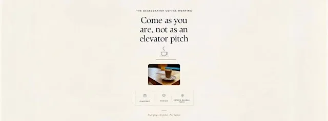 The Decelerator Coffee Morning