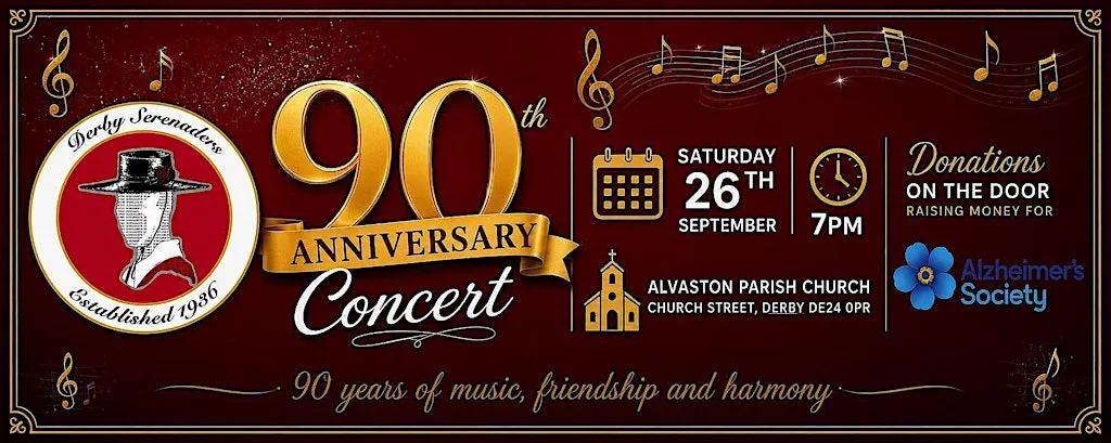 Derby Serenaders 90th Anniversary Concert at Alvaston Parish Church