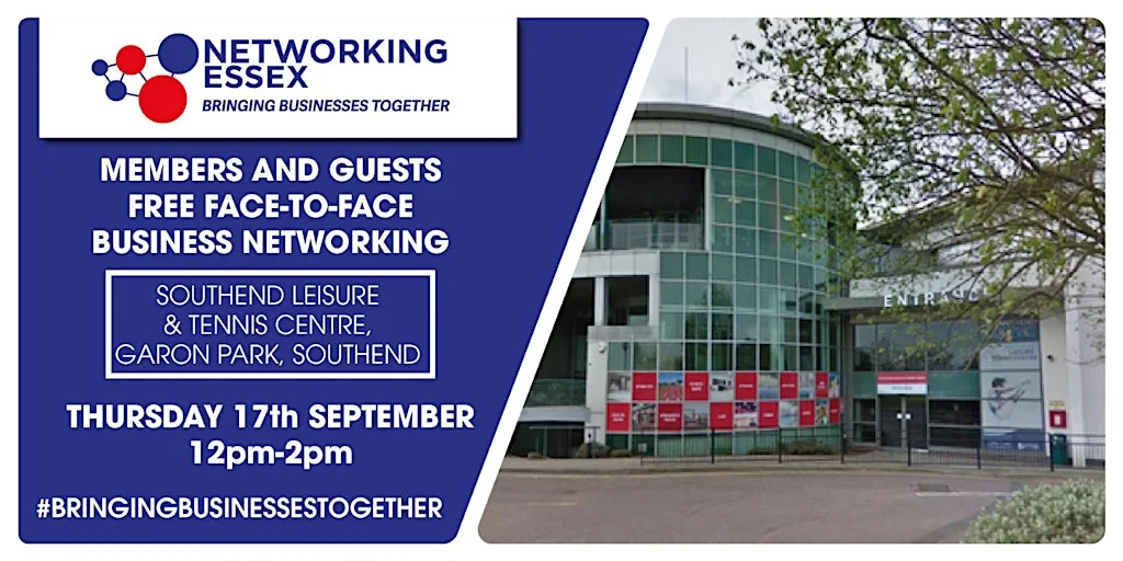 (FREE) Networking Essex in Southend Thursday 17th September 2pm-2pm