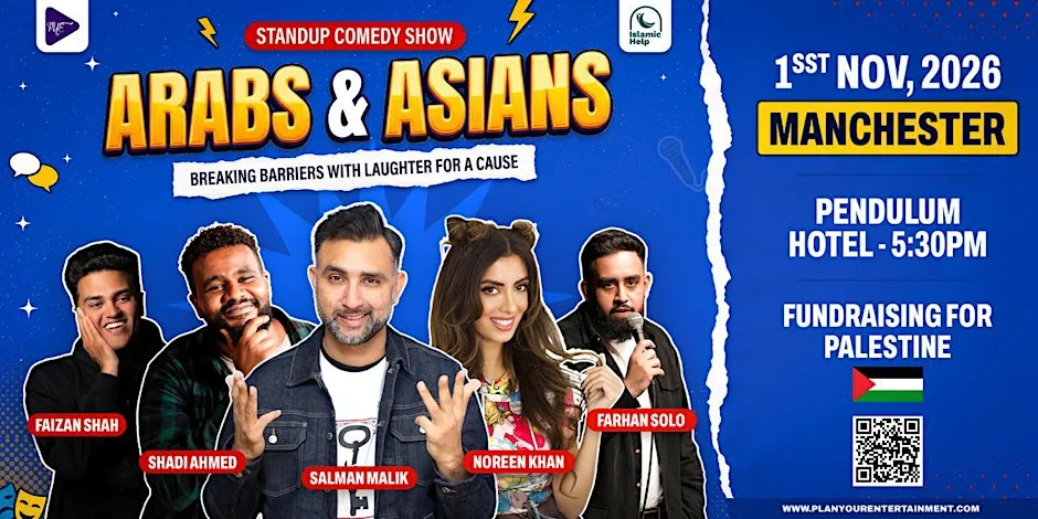Arabs & Asians Stand-up Comedy Show Manchester at Pendulum Hotel