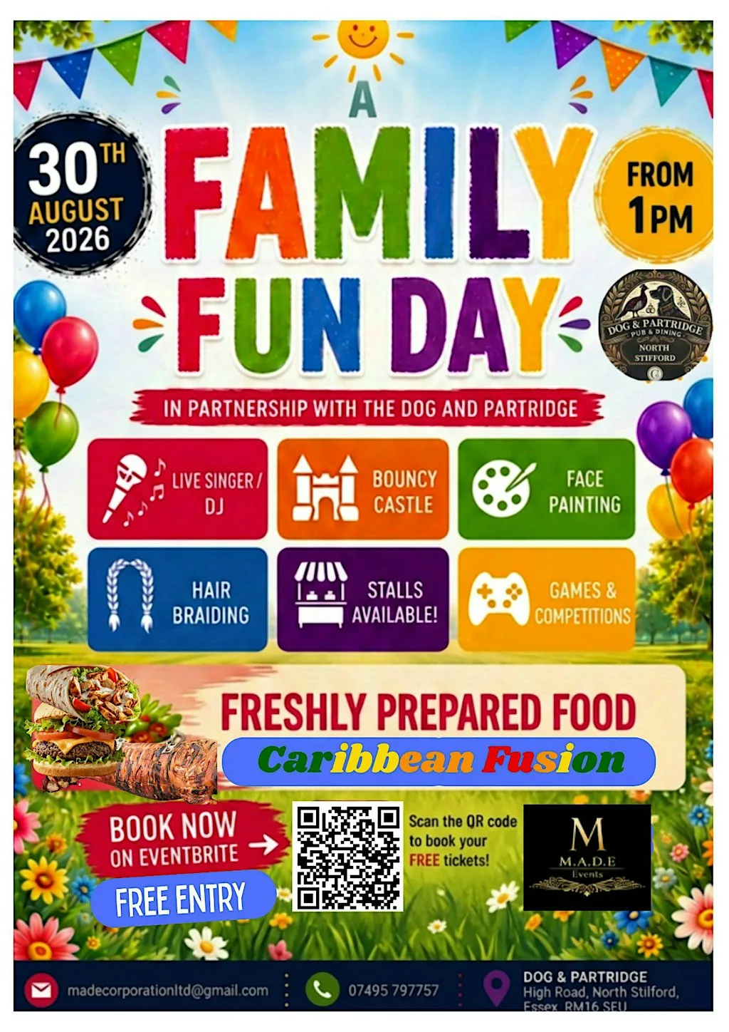 M.A.D.E Family Fun Day at The Dog & Partridge