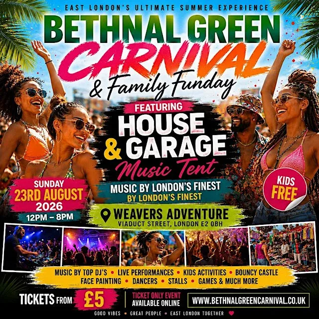 HOUSE & GARAGE GARDEN | Bethnal Green Carnival & Family Funday at Weavers Adventure Playground