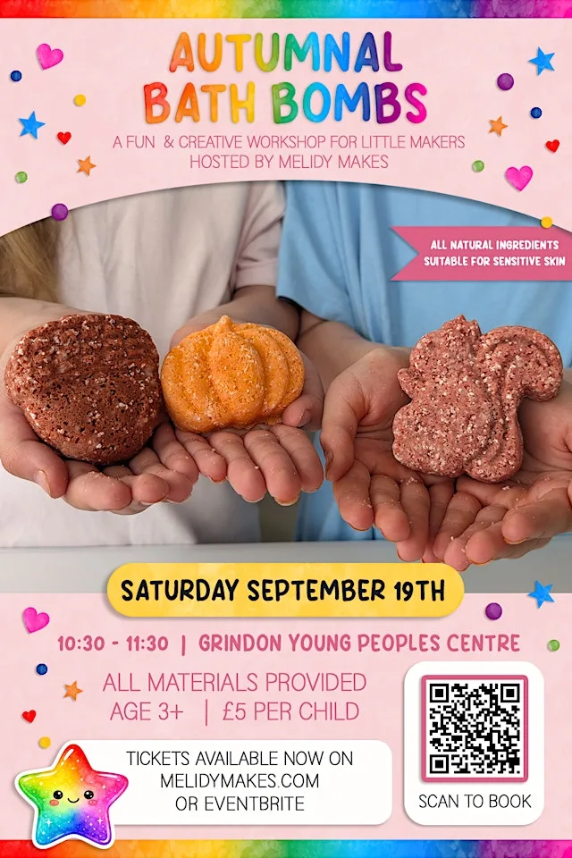 KIDS CRAFT WORKSHOP - AUTUMNAL BATH BOMBS