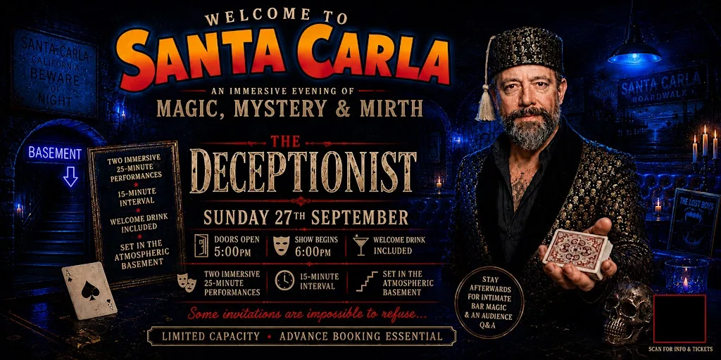 Deceptionist - Magic, Mystery and Mirth at Santa Carla Margate