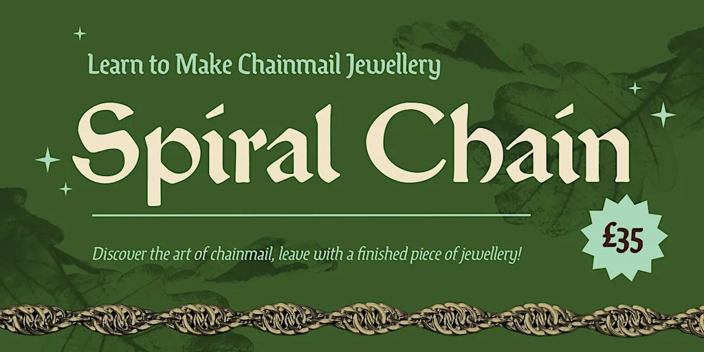 Introduction to Chainmail Jewellery: Spiral Weave at Beyond The Byre & Company