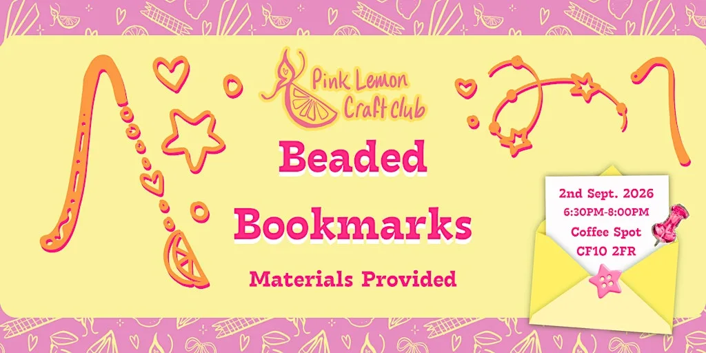Book Mark Making with Pink Lemon Craft Club at Coffee Spot