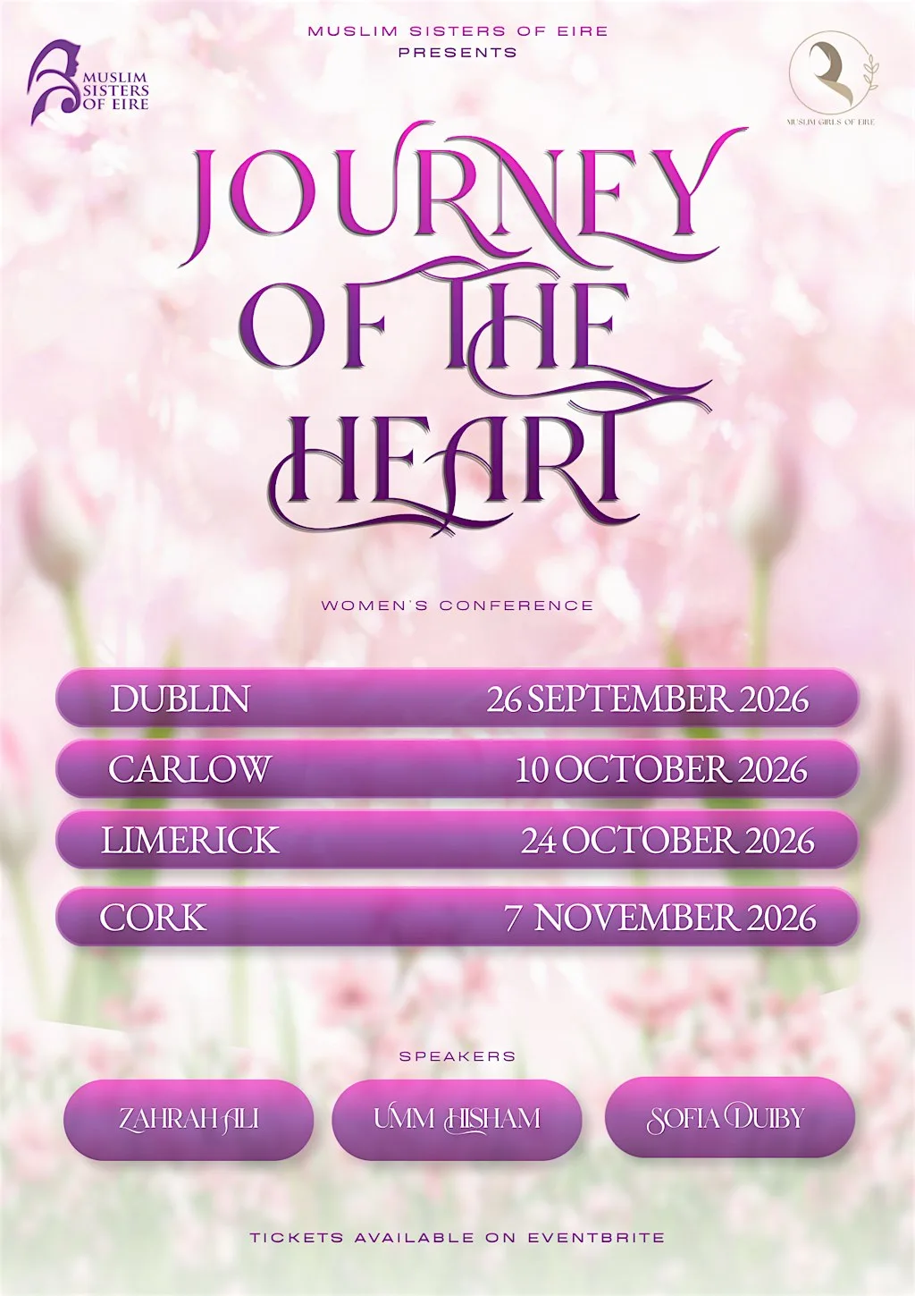 Journey of the Heart — Women's Conference 2026 at Across Ireland (Venue locations to be communicated via email)