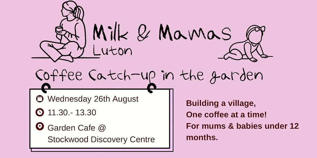 Milk & Mamas Luton: Coffee date! at Garden Cafe Stockwood Park