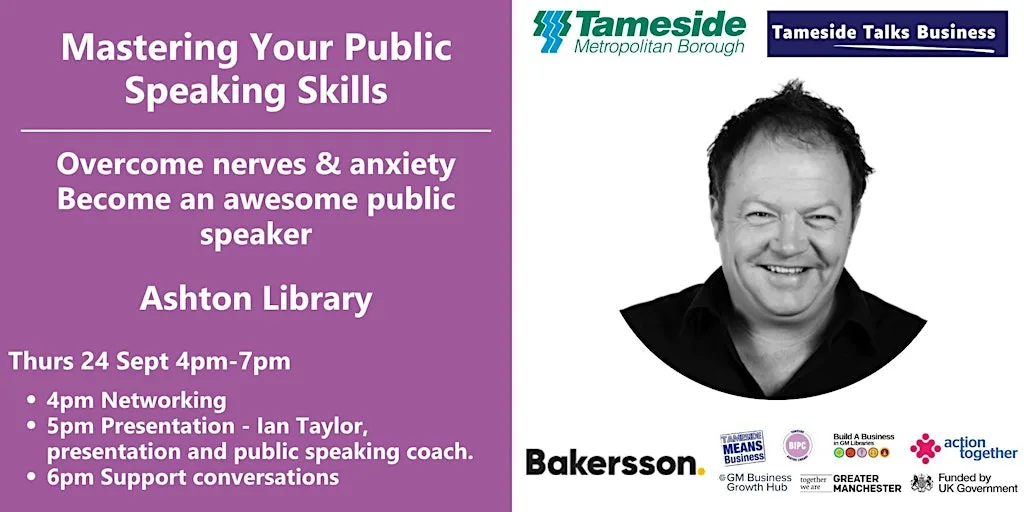 Tameside Talks Business - Mastering Your Public Speaking Skills