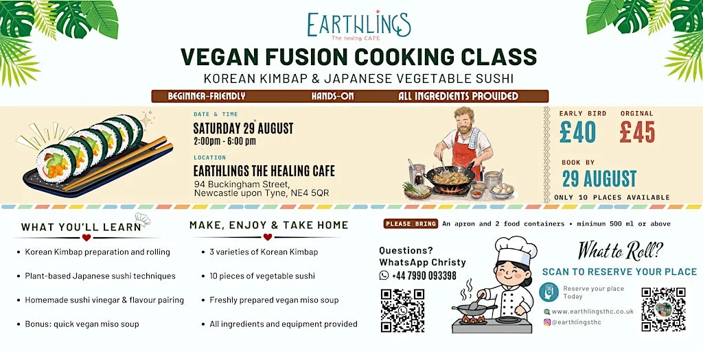 Vegan Fusion cooking Class - Korean & Japanese