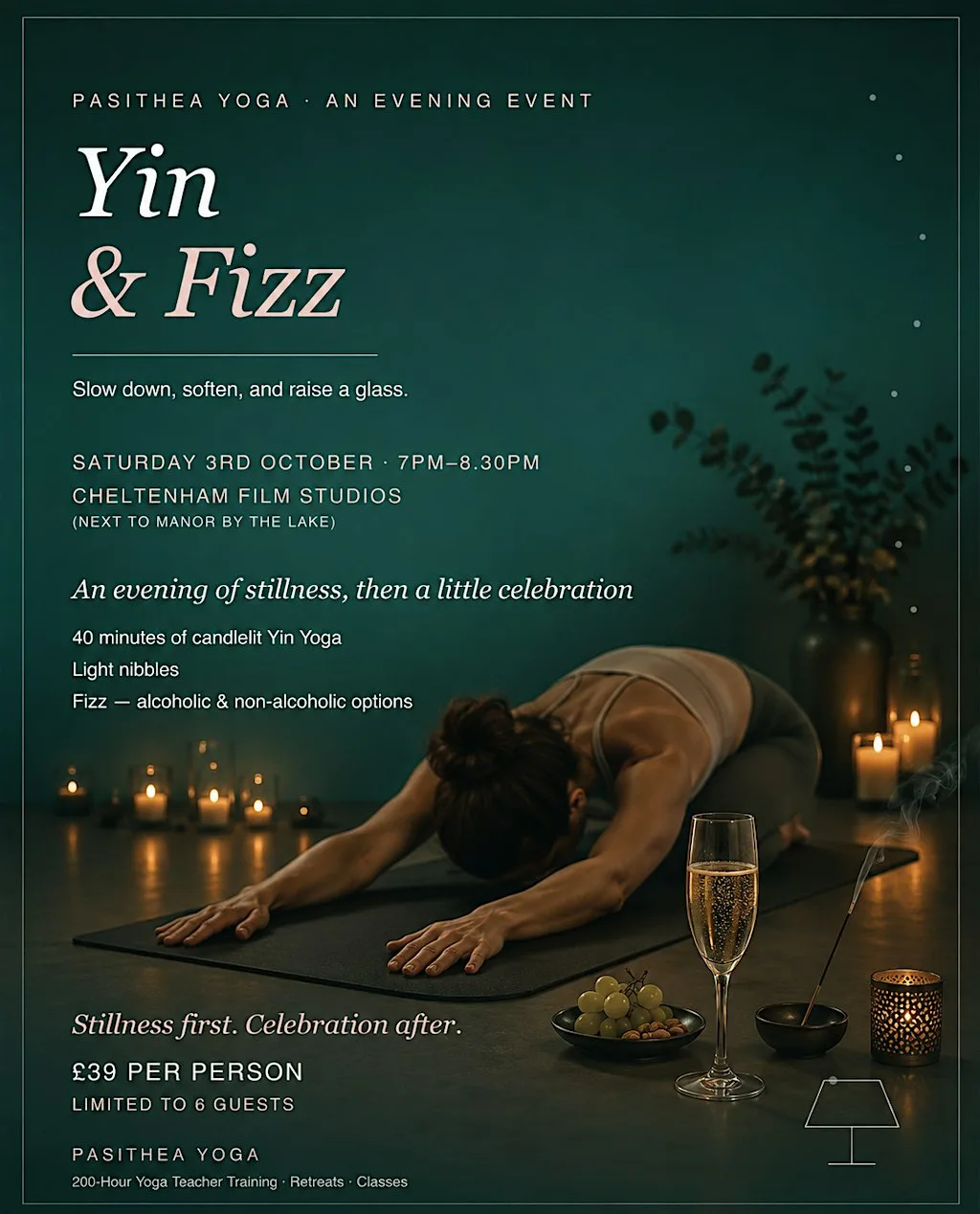 Yin & Fizz Evening - Cheltenham