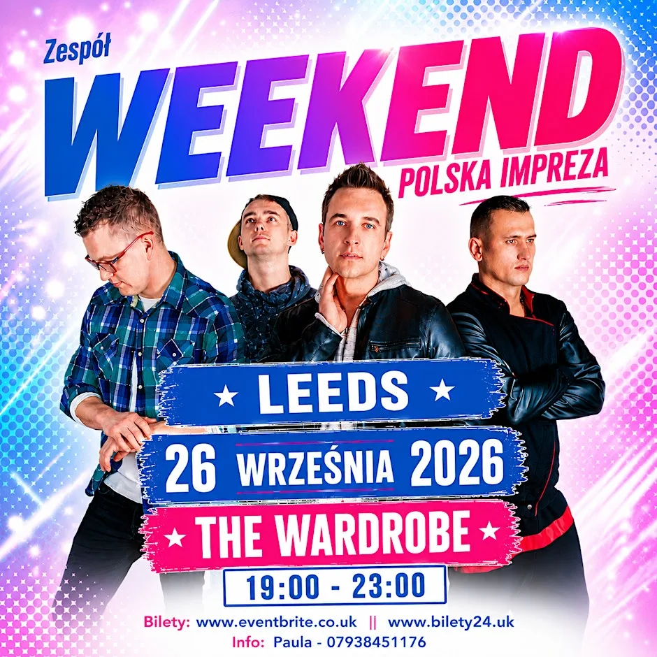 Zespół WEEKEND w Leeds at The Wardrobe