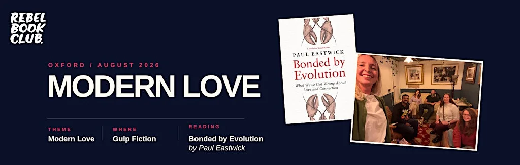 Rebel Book Club Oxford x MODERN LOVE at Gulp Fiction