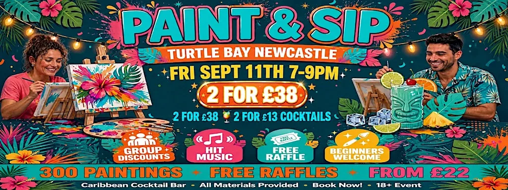 Paint Sip Turtle Bay Newcastle