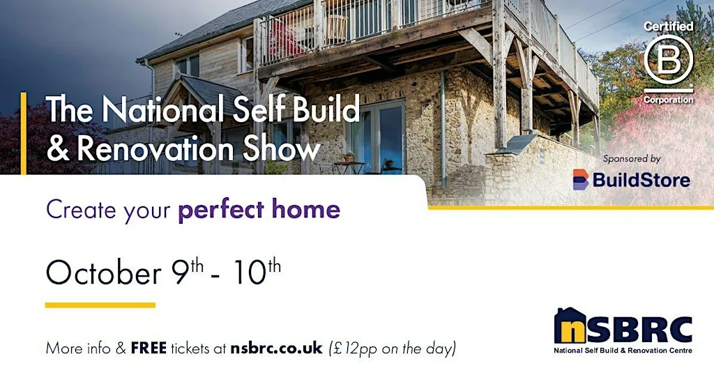 NSBRC Show - Premium Ticket (Saturday 10th October) at The National Self Build & Renovation Centre