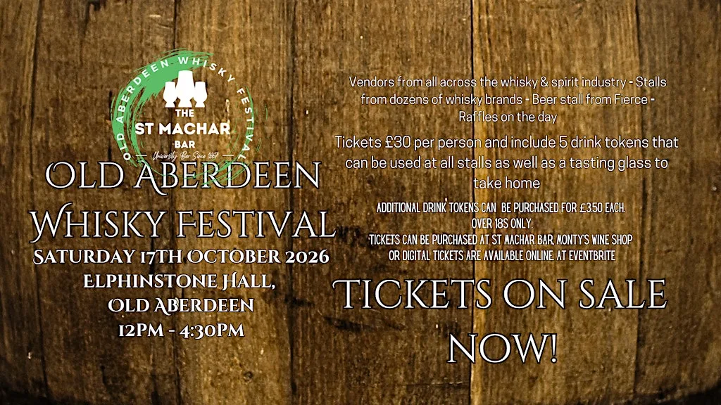 Old Aberdeen Whisky Festival 2026 at Elphinstone Hall