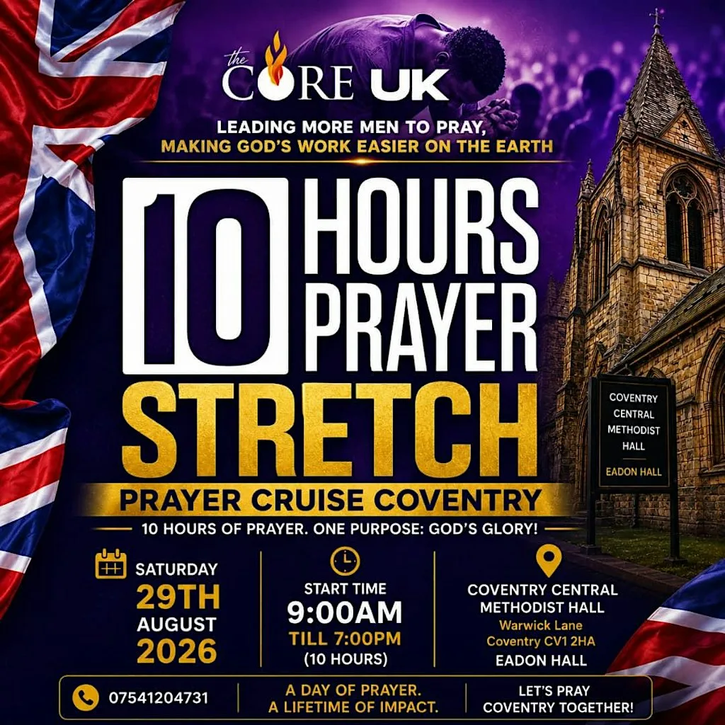 PRAYER CRUISE COVENTRY at Coventry Central Methodist Hall