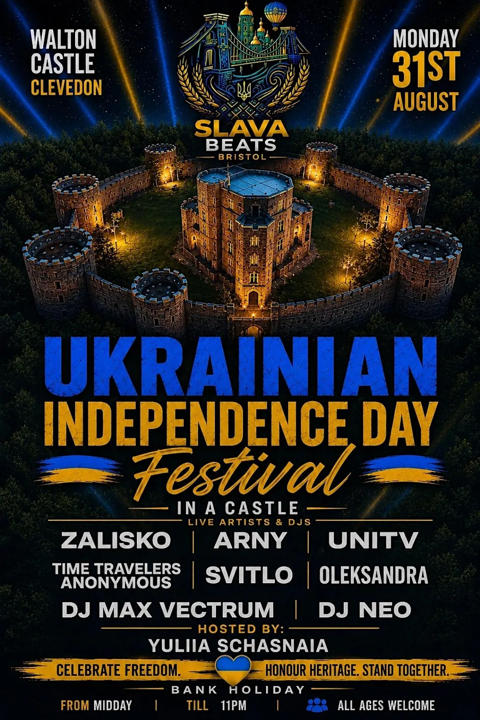 Ukrainian Independence day festival at Walton Castle