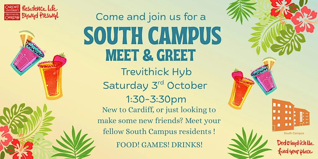 South Campus Meet and Greet | Campws y De Cwrdd a Chroeso