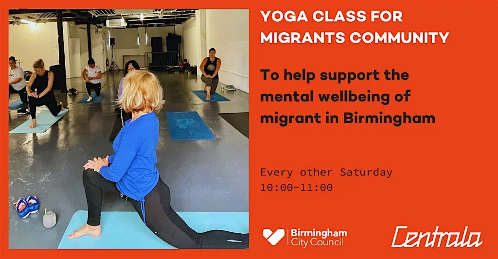 Free Yoga & Mindfulness for Migrants in Birmingham at Centrala