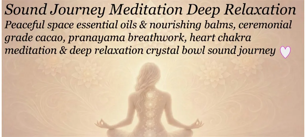 Sound journey meditation deep relaxation at Old Down hall