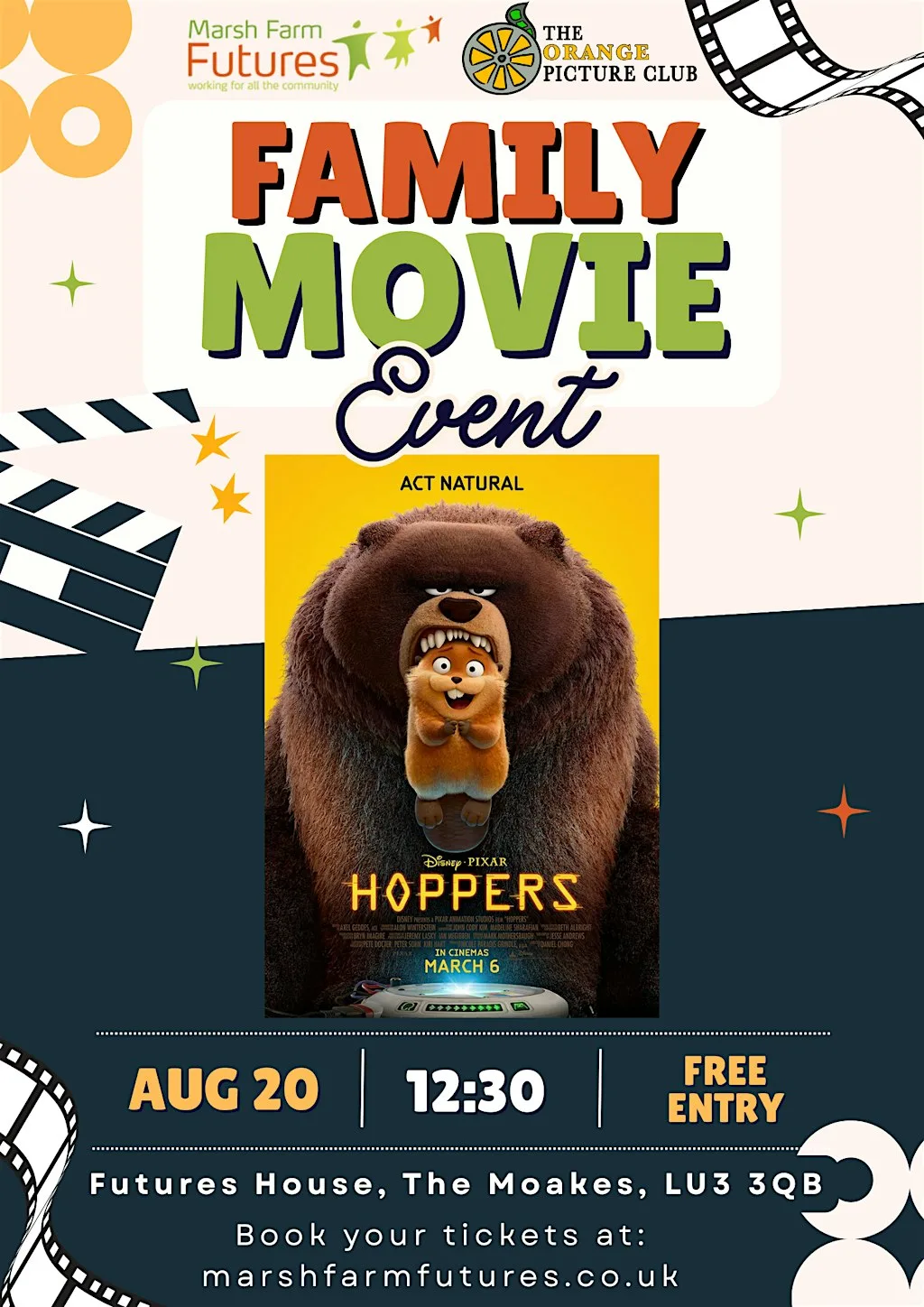 Family Movie Event - Hoppers at Marsh Farm Futures