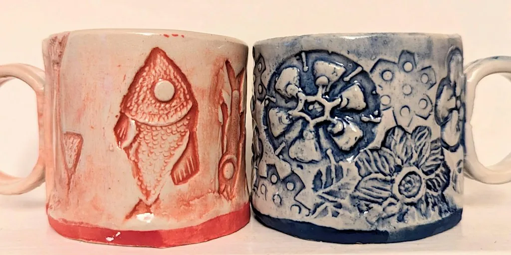 Embossed Coffee Cup Making with the Great Pottery Throw Down's Dave Short at Gorcott Hill Outdoor Learning Centre