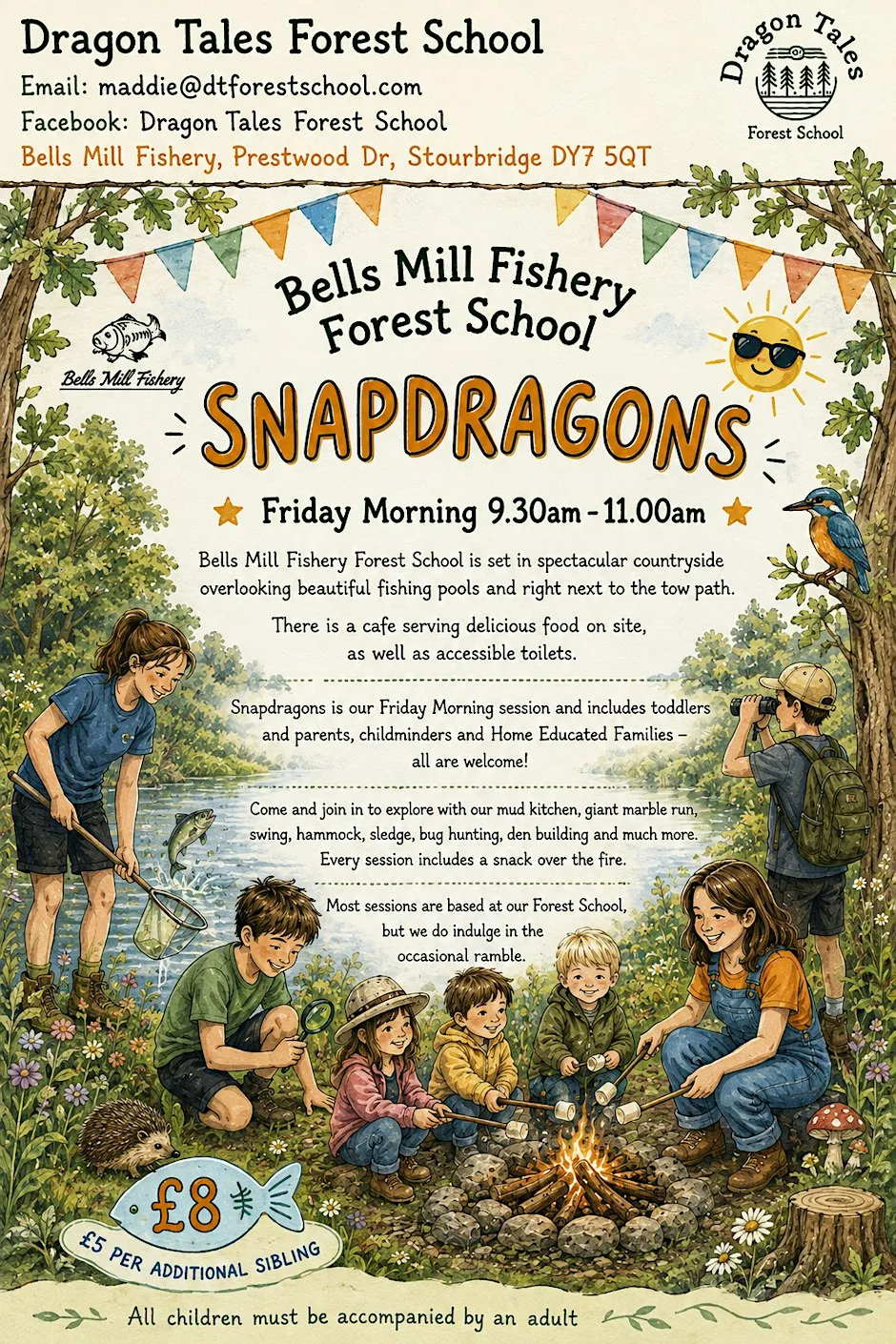 Snapdragons- Friday Morning Forest School at Bells Mill Fishery