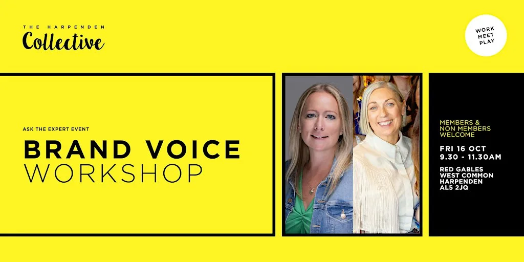 THC Brand Voice Workshop at The Harpenden Collective
