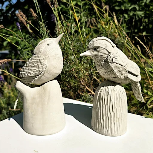 Make a clay bird sculpture with Holly Bell at The Sussex Guild Shop