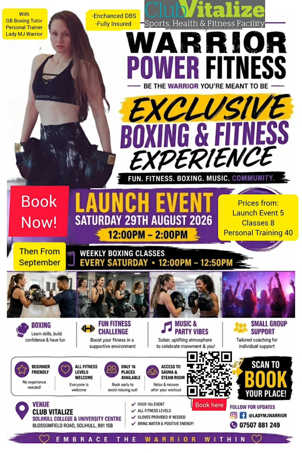Weekly Boxing Class (+Optional Sauna & Steam included)