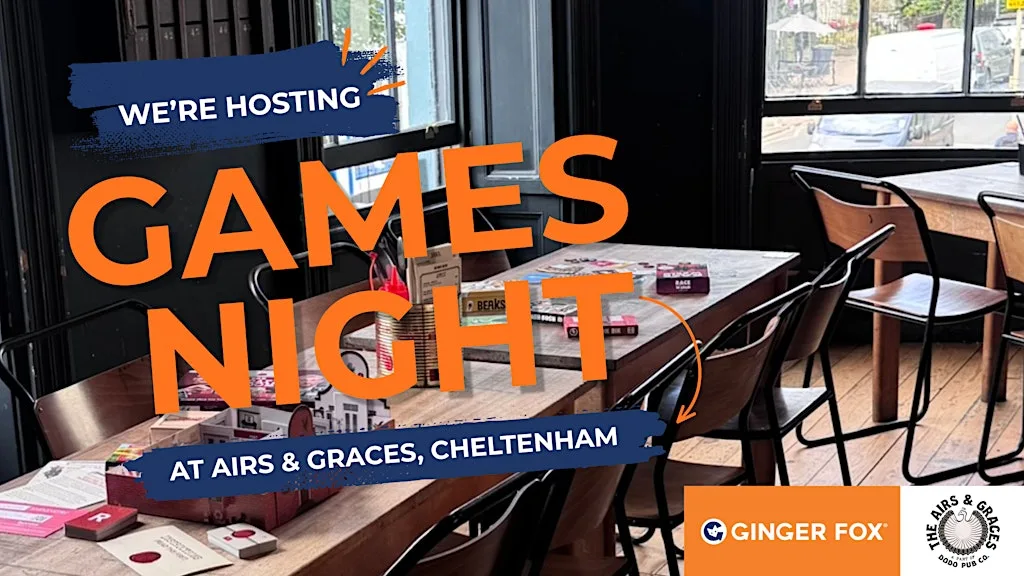 Ginger Fox Games Night at Airs & Graces