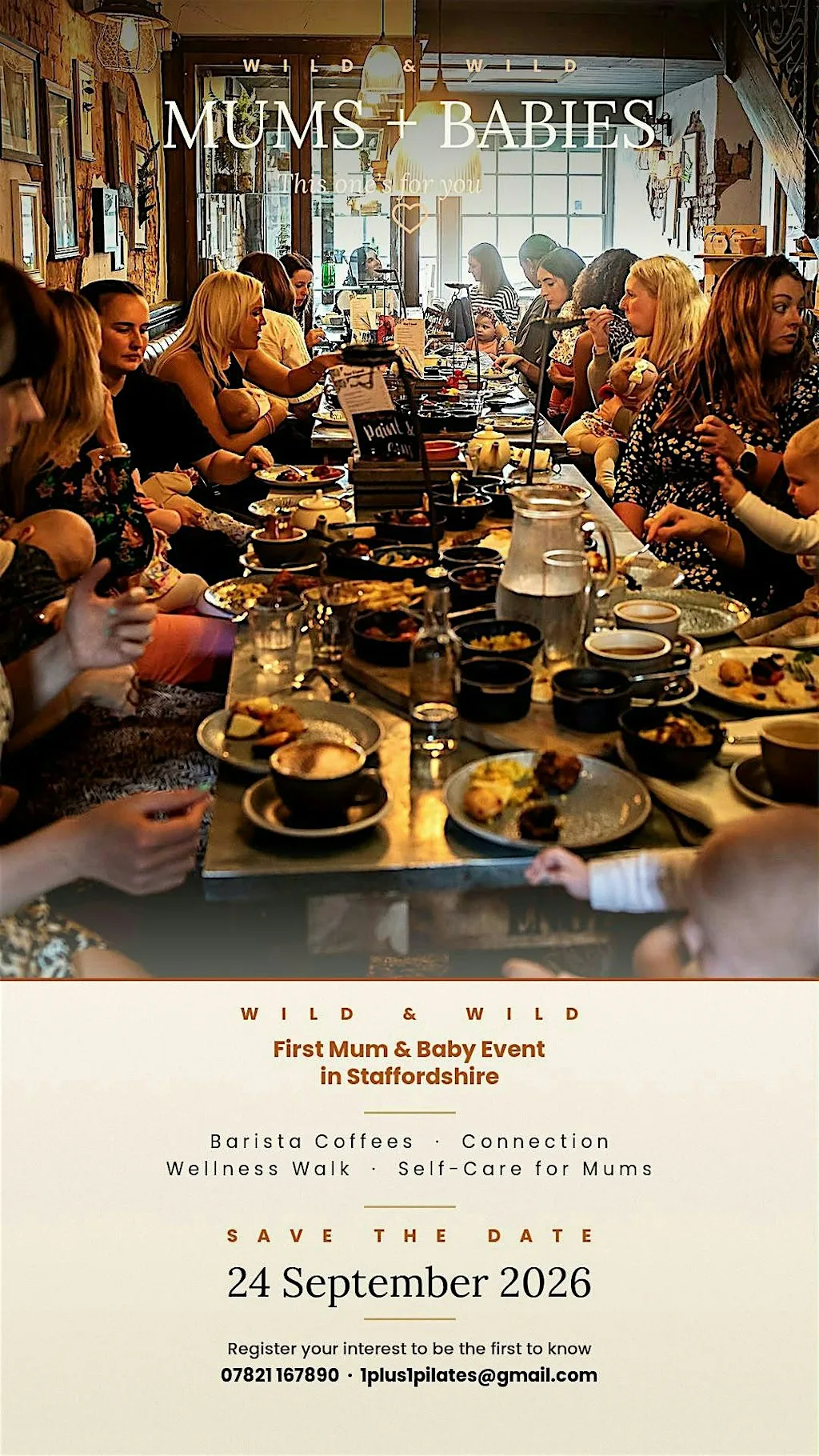 ✨ WILD & WILD × 1+1 PILATES - Mum & Baby Brunch