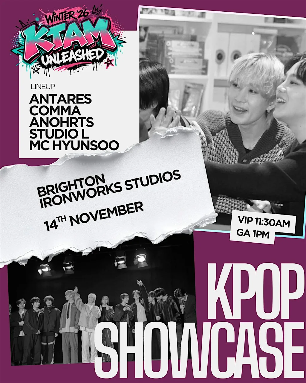 KTAM Unleashed 14th November Brighton