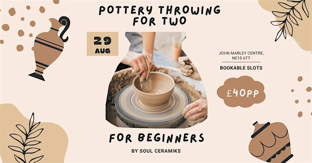 Pottery Throwing Experience for Two at John Marley Centre