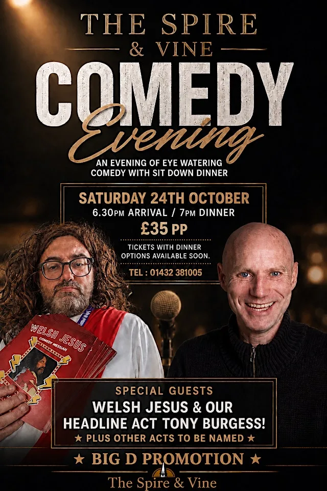 SPIRE COMEDY EVENING / DINNER at The Spire & Vine Bar & Restaurant