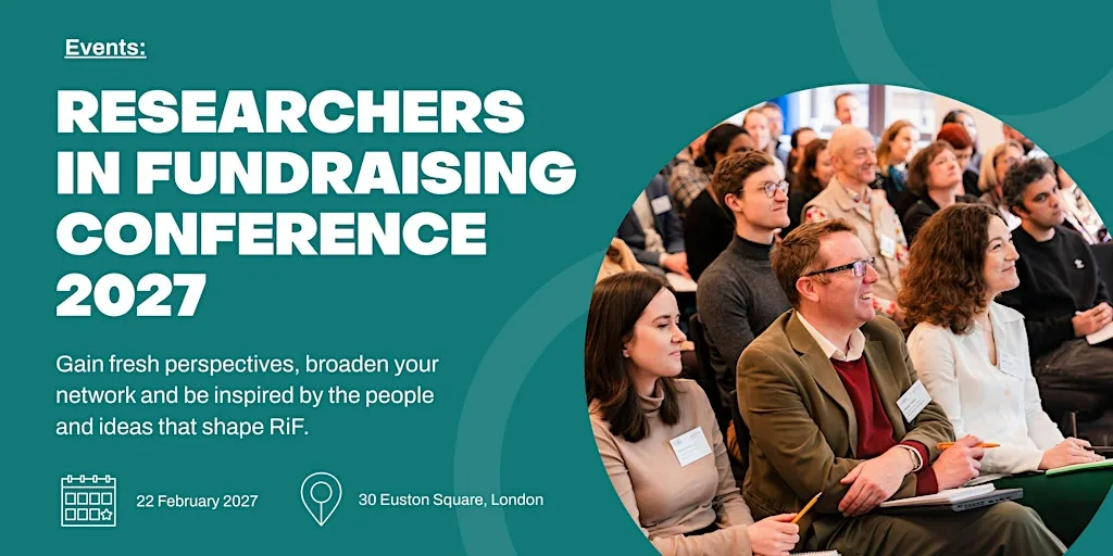 Researchers in Fundraising Conference 2027 at 30 Euston Square