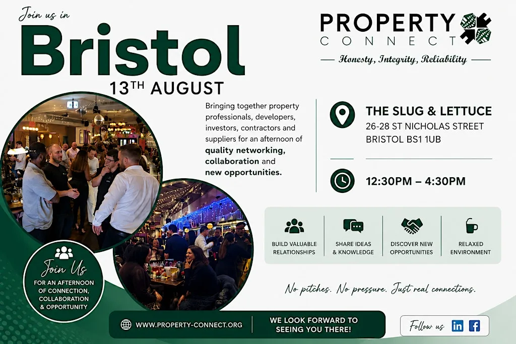 Property Connect Bristol's Premier property and construction networking at Slug & Lettuce - City Centre Bristol
