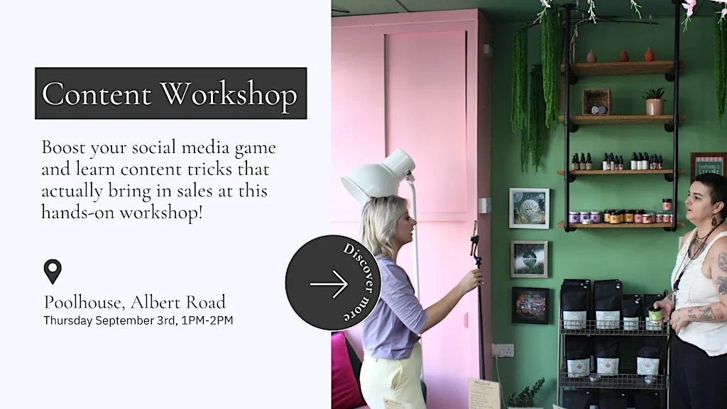 Content That Sells - Social Media Workshop at Poolhouse