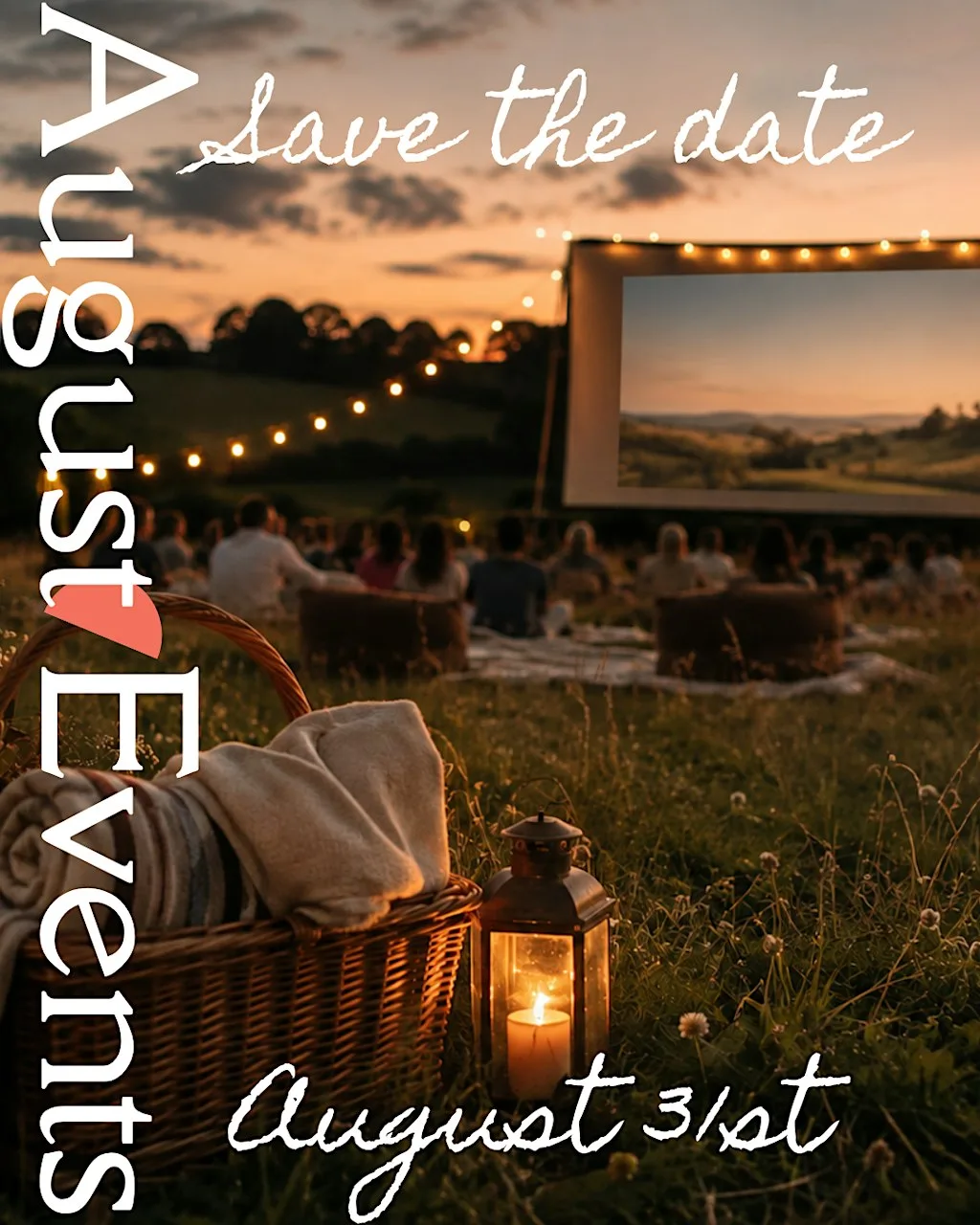 Outdoor cinema event at Church Farm Estate