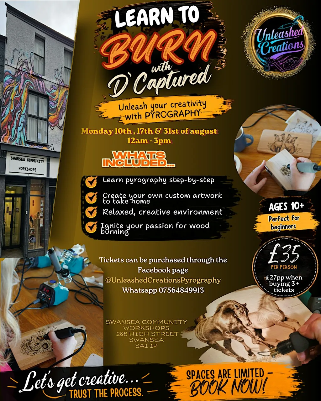 Learn to bur at Swansea Community Workshops